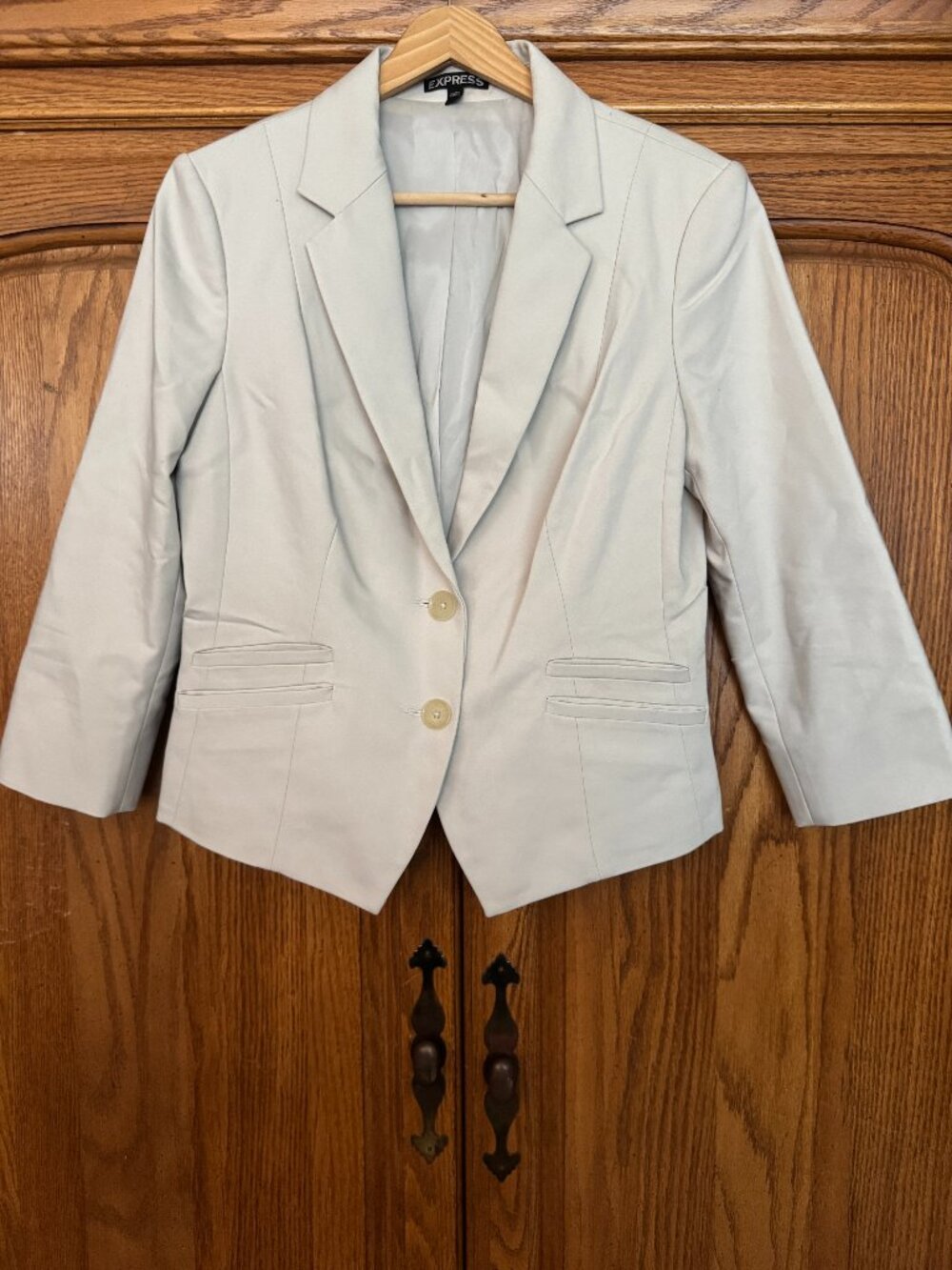 Express Women's Cream Colored Blazer